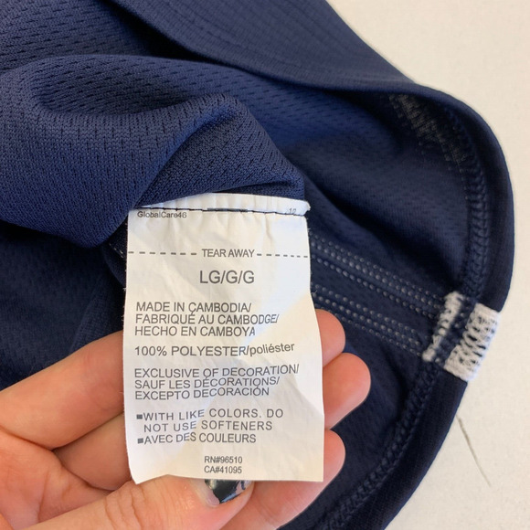 Under Armour Polo Shirt Womens L Large Navy HeatGear Hill Learning Academy Logo - Picture 8 of 11